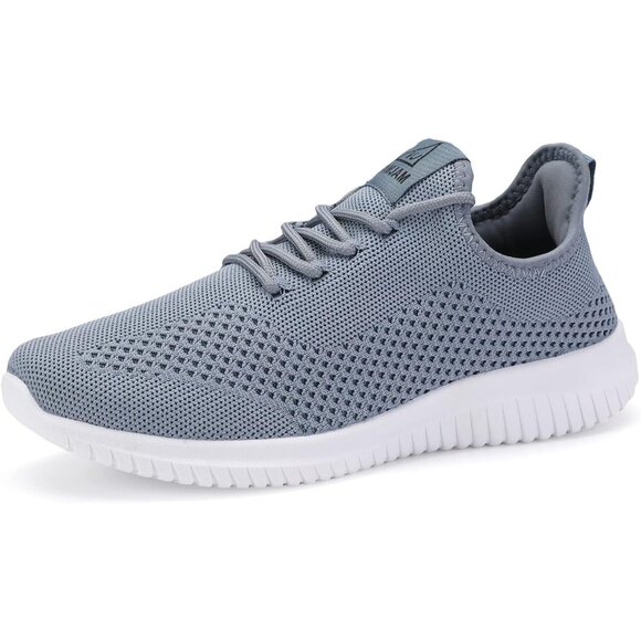 Men's Light Blue Ultra Lightweight Breathable Walking Athletic Fashion Sneakers